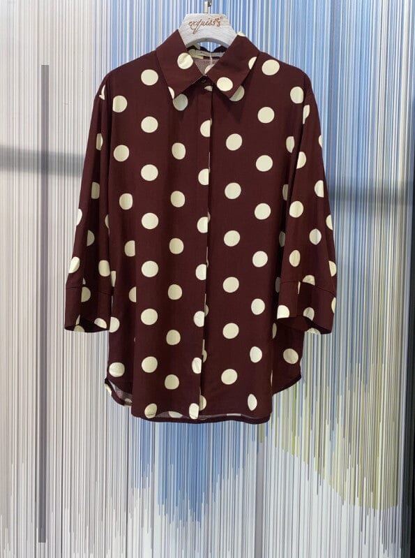 A-bee - Evelyn Blouse - Chocolate Bluser 