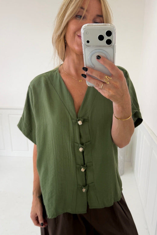 A-Bee - Lyra Shirt - Khaki Skjorter 