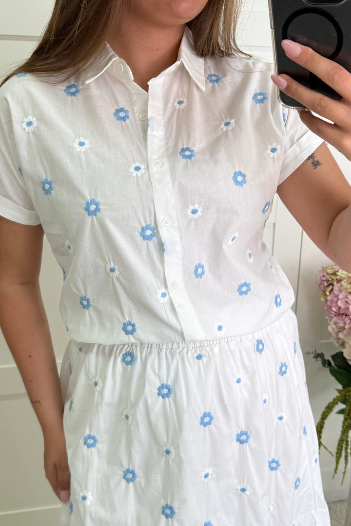 A-bee - Mariella Skjorte - White Skjorter 