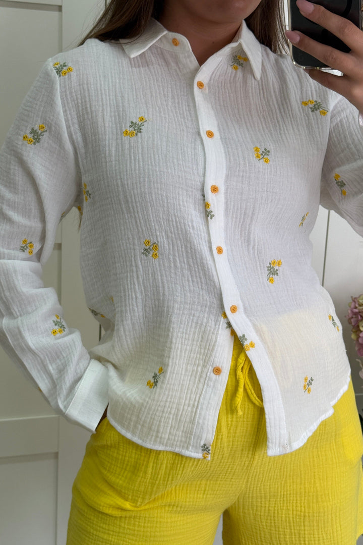 A-bee - Martha Skjorte - White Skjorter 