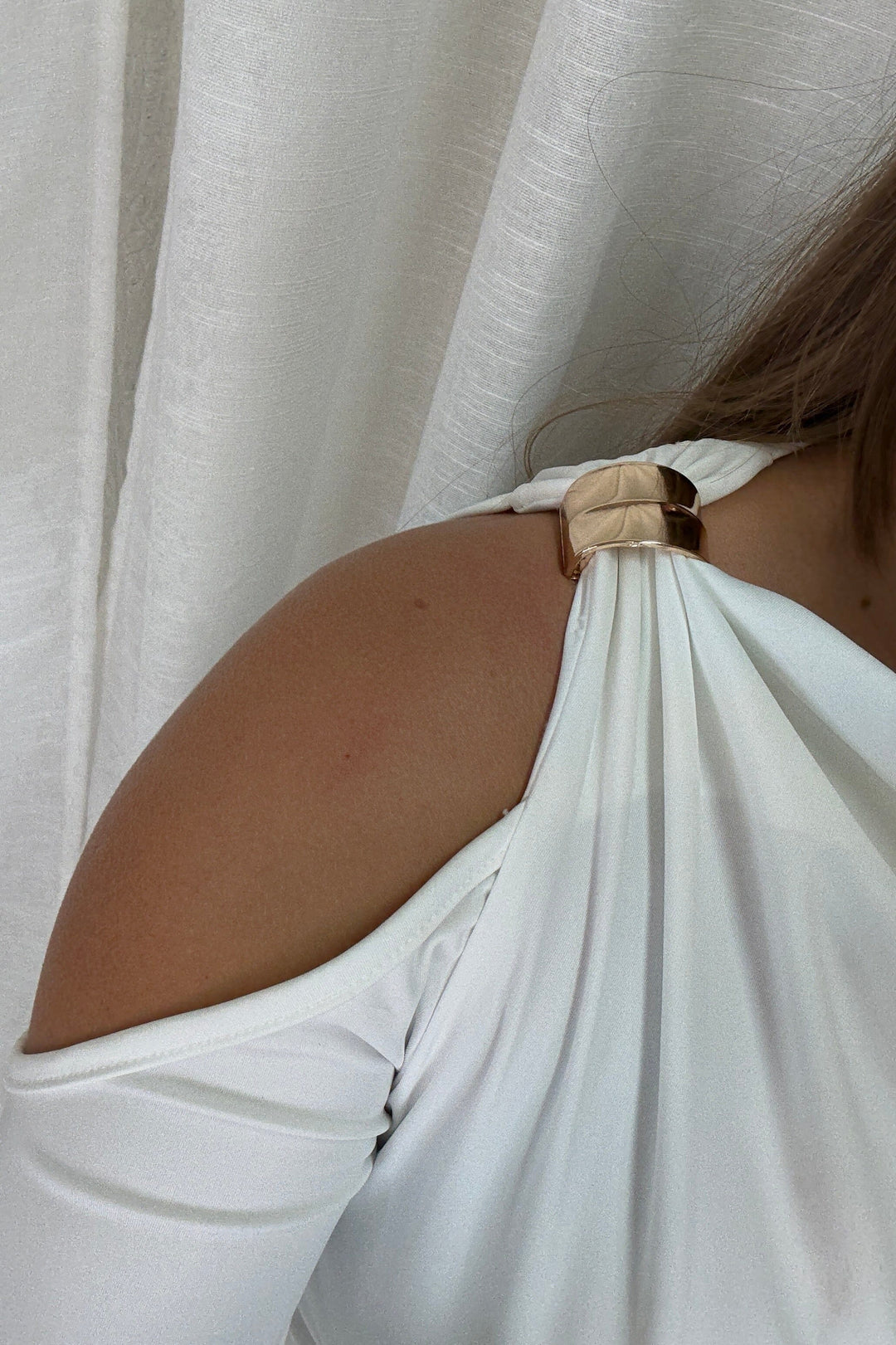 A-bee - Melinda Blouse - White Bluser 