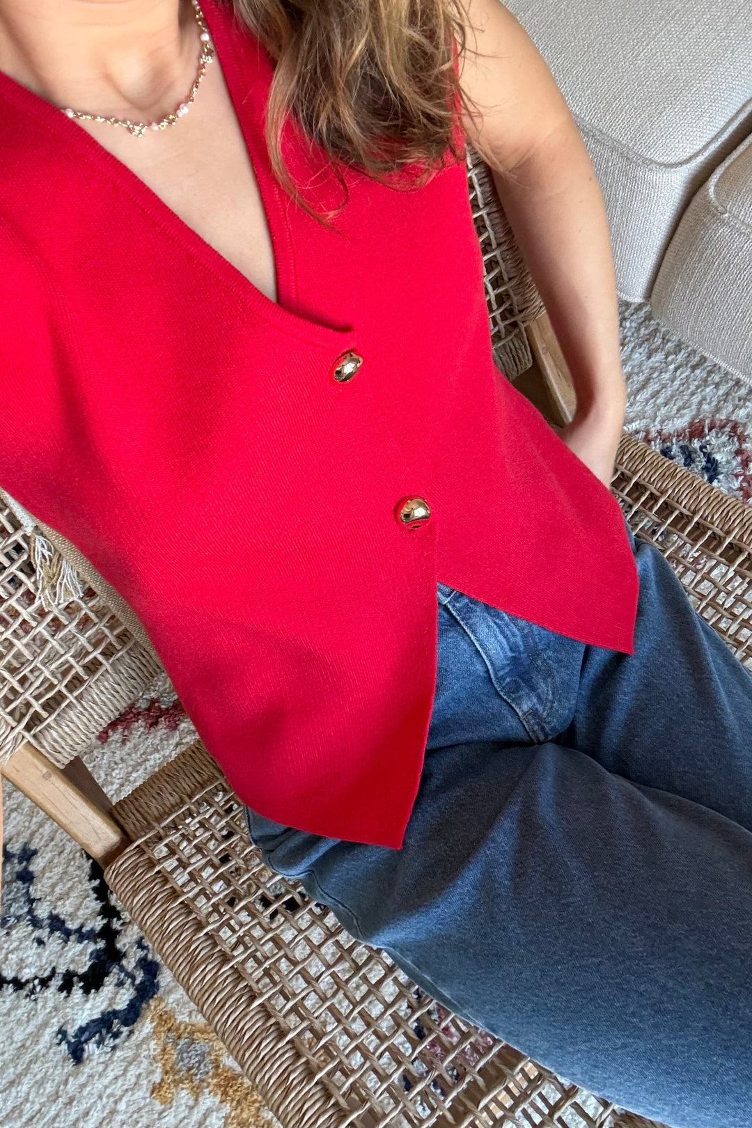 A-bee - Mette YP1542 - Red Veste 