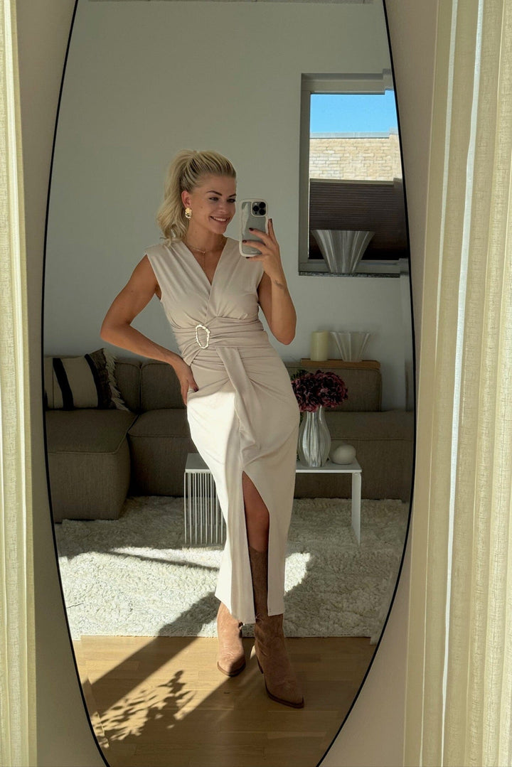 A-bee - Mirella Dress - Beige Kjoler 