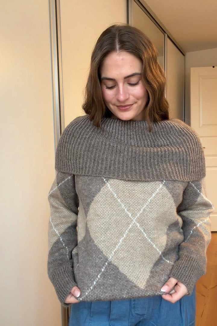 A-bee - Philippa Knit - Champagne Strikbluser 