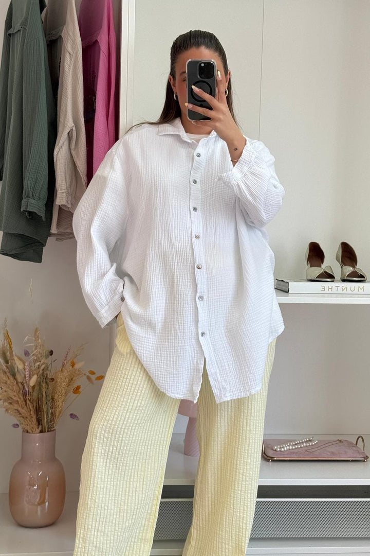 A-bee - Runa Shirt - White Skjorter 