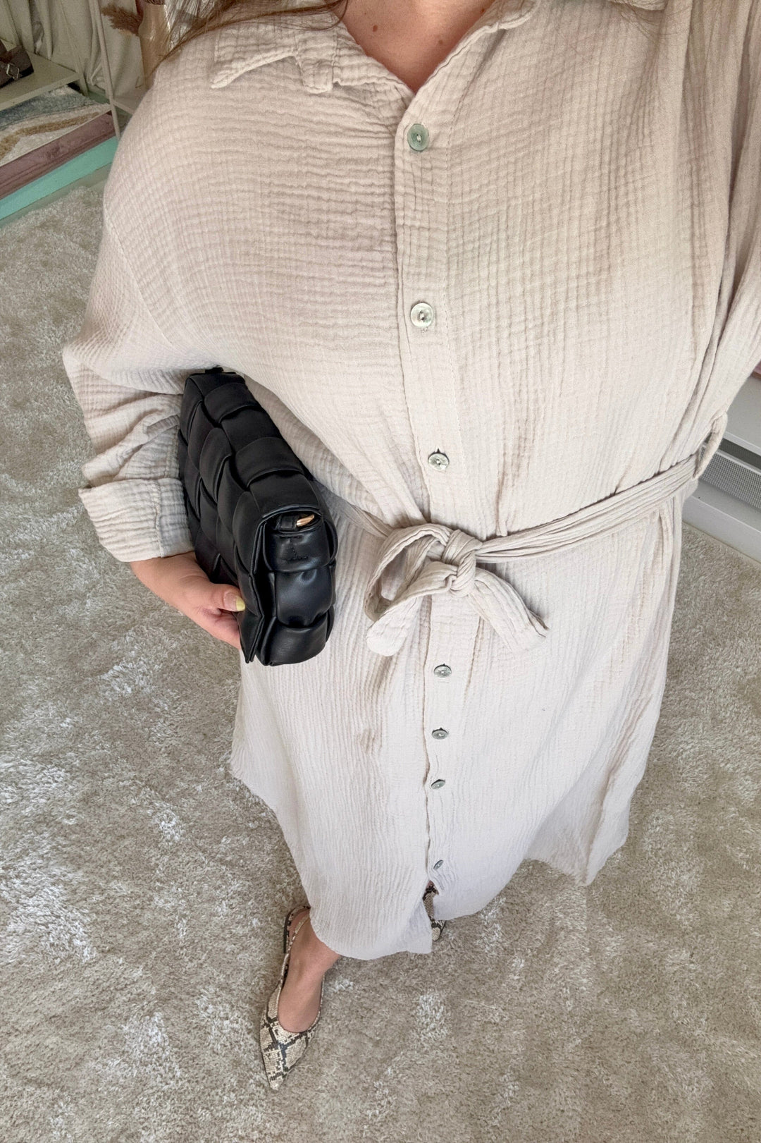 A-bee - Sabina Dress - Beige Kjoler 