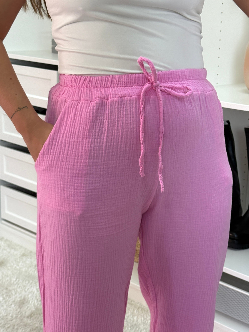 A-bee - Sonja Pants - Pink Bukser 