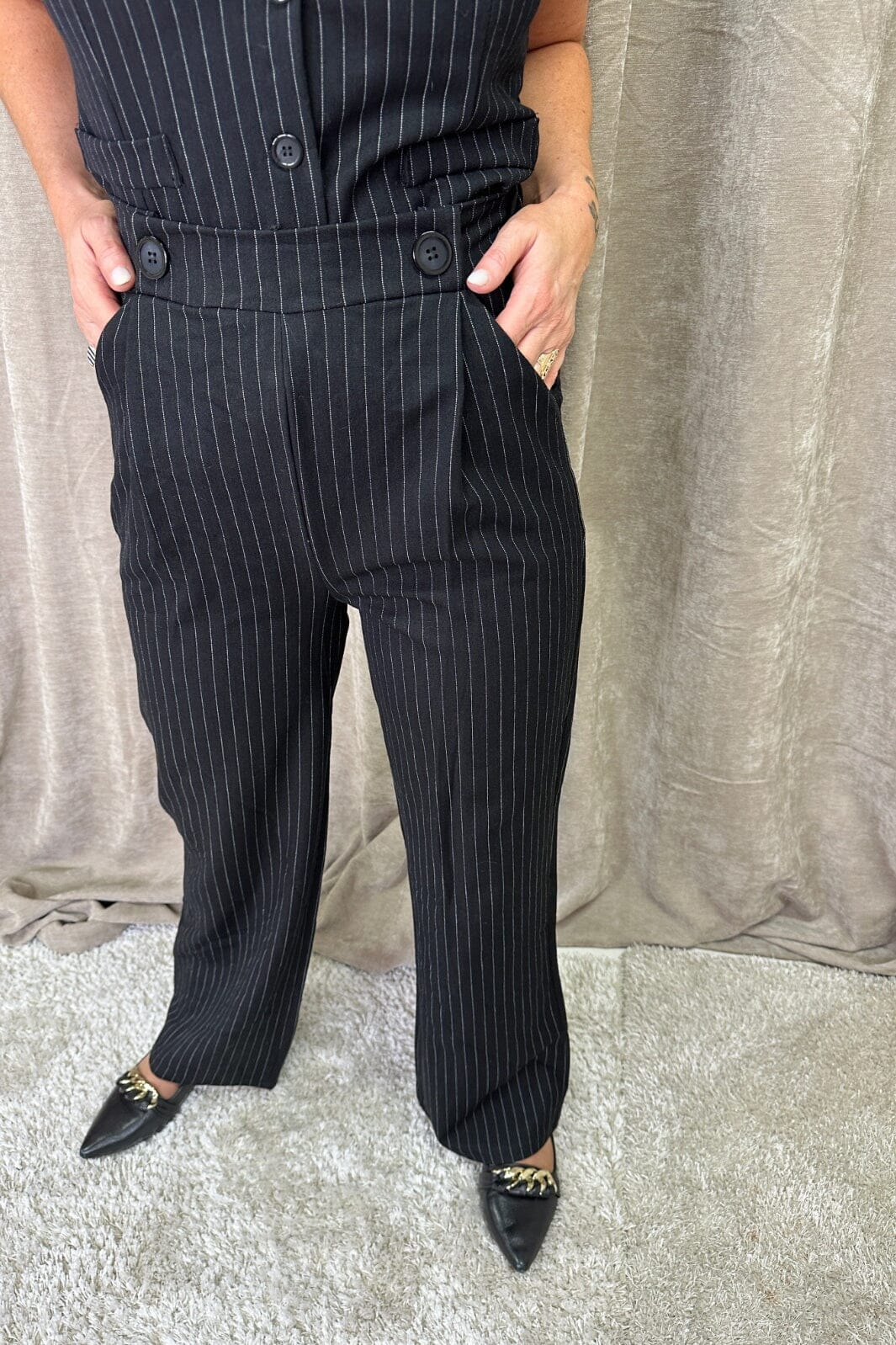 A-bee - Suit Pants 11237 - Black Bukser 