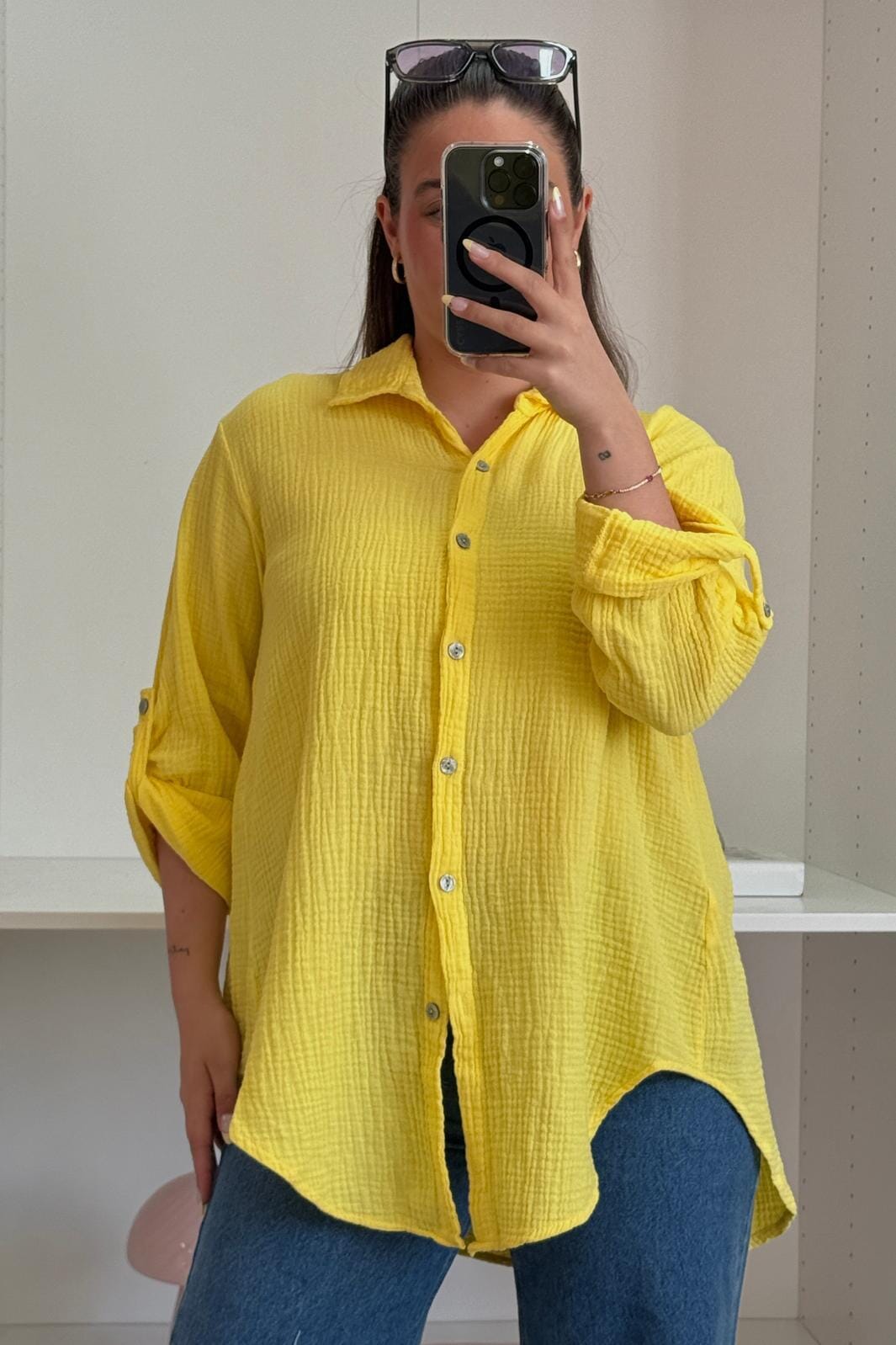 A-bee - Tilde Shirt - Yellow Skjorter 