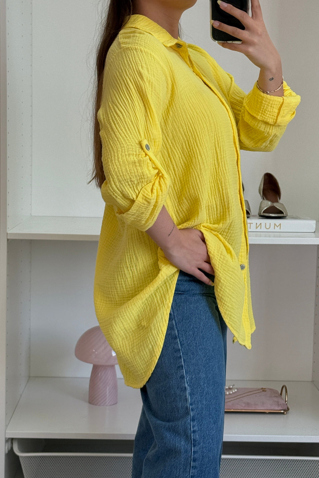 A-bee - Tilde Shirt - Yellow Skjorter 