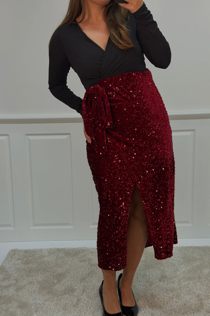 A-bee - Viviana dress - Burgundy Kjoler 