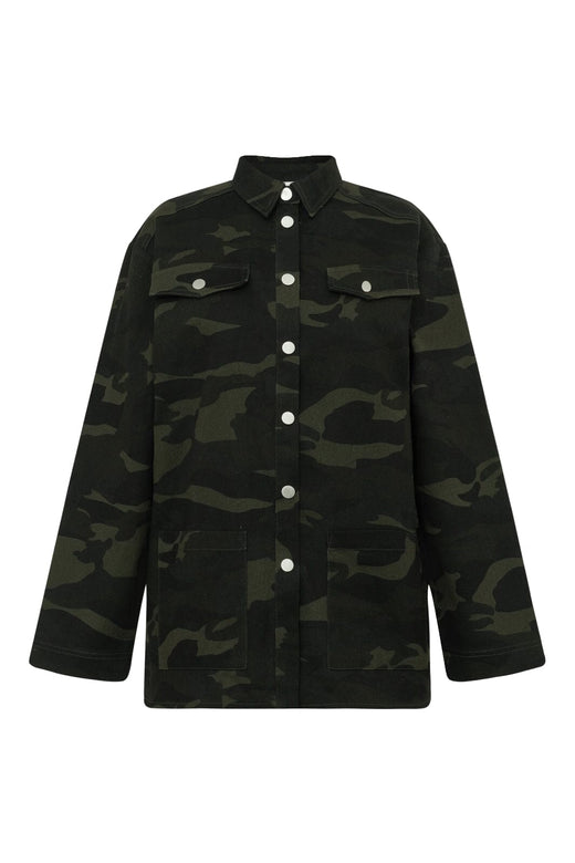 A-View - Camo Jacket AV8127 - 863 - Army/Black Shorts 