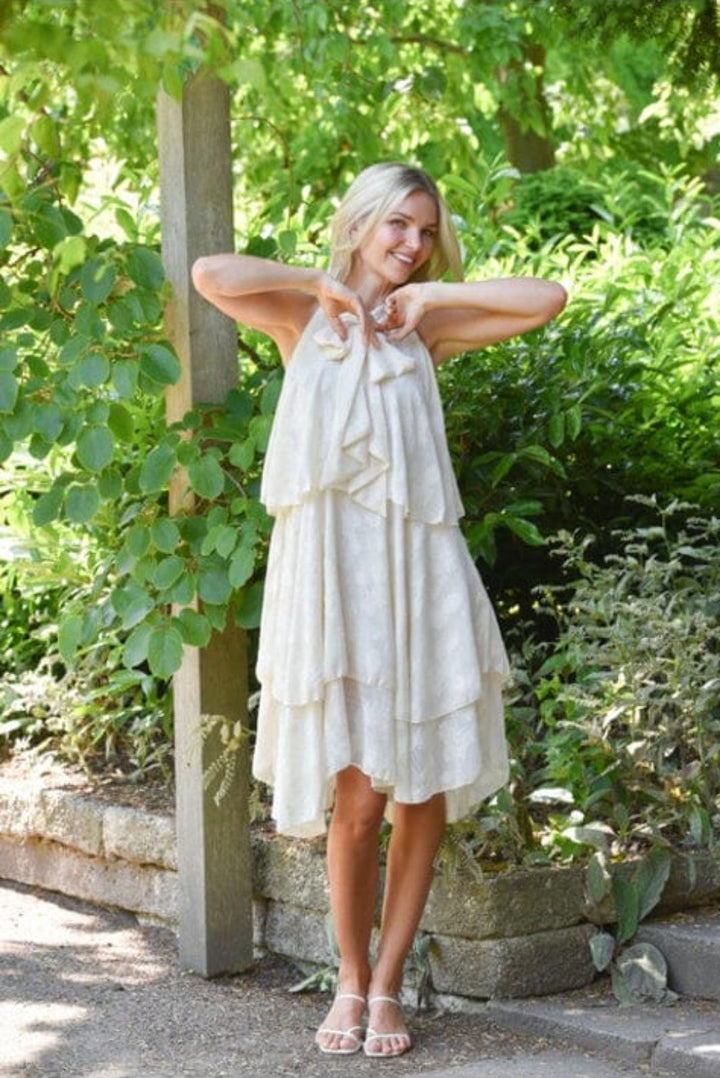 A-View - Demia Dress AV8048 - 003 - Light Sand