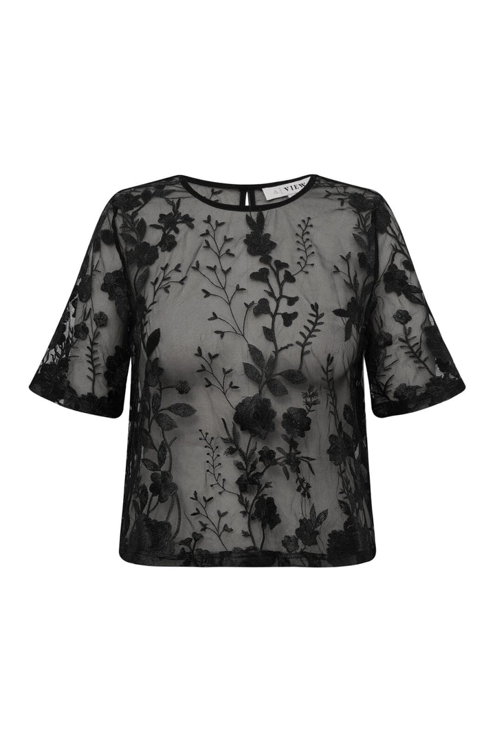 A-View - Fuschia Blouse AV4881 - 999 - Black Bluser 