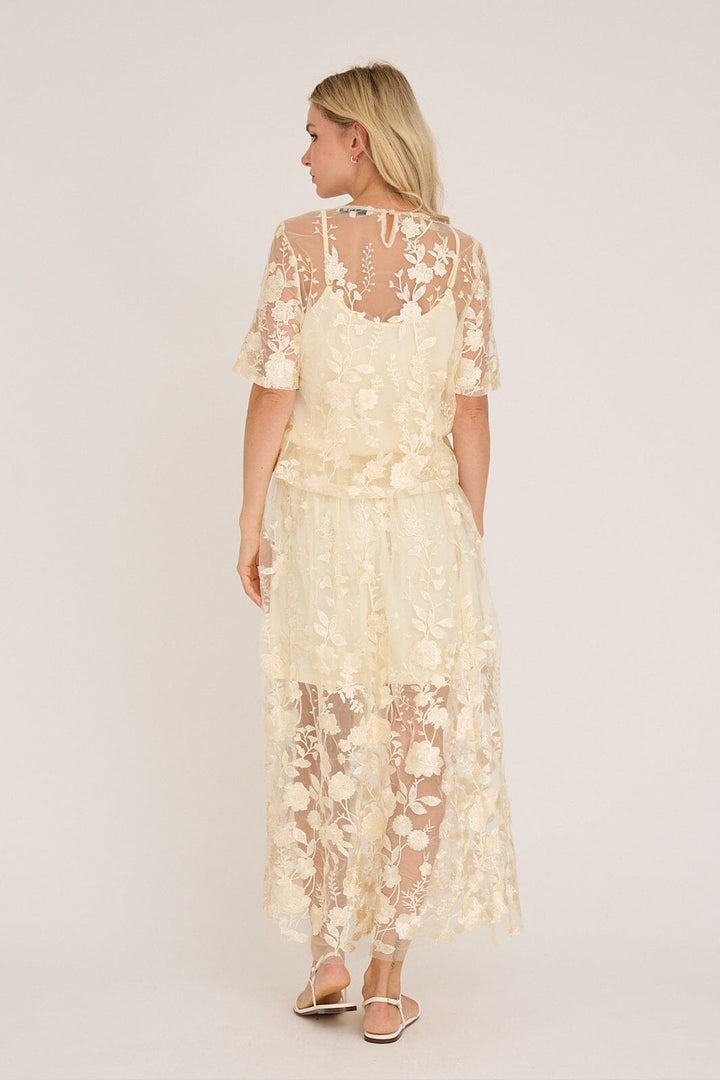 A-View - Fuschia Skirt AV4624 - 069 - Pale Yellow