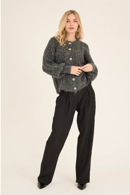 A-View - Kabba Knit Cardigan AV6022 - 283 - Dark Grey