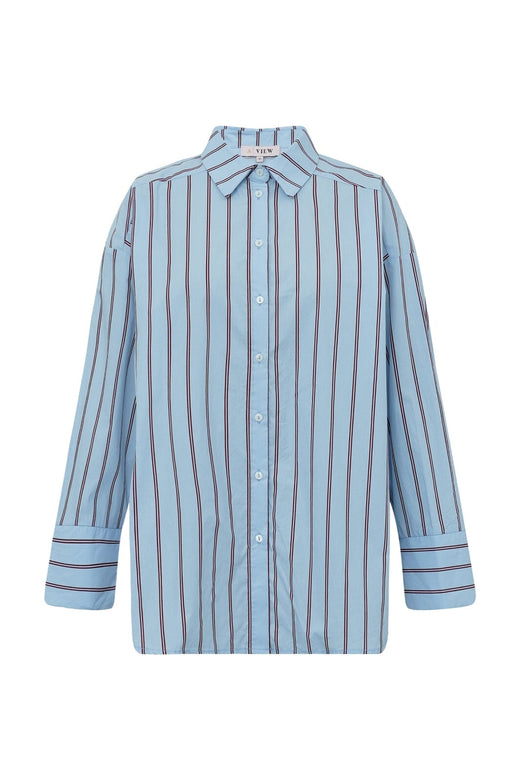 A-View - Lenn Shirt AV7029 - 240 - Light Blue/Bordeaux Skjorter 