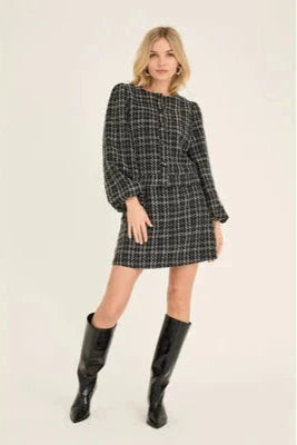 A-View - Liberta Skirt AV6086 - 143 - Black/White Nederdele 