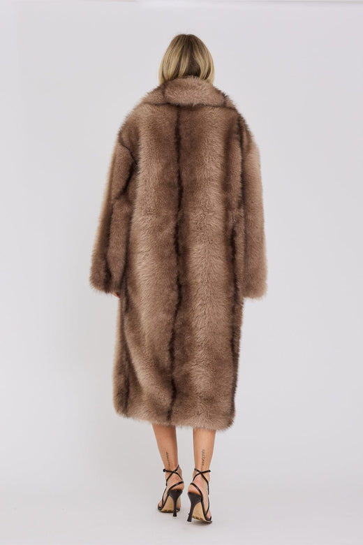 A-View - Mink Coat AV8212 - 080 - Taupe
