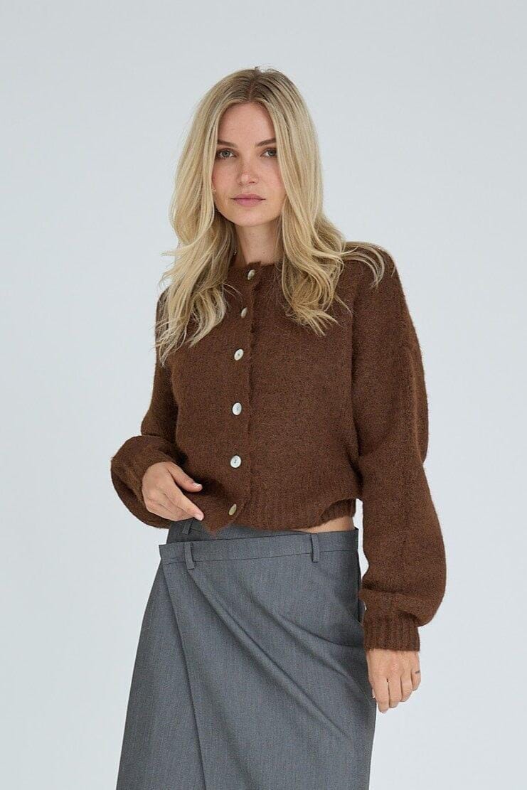 A-View - Soft Knit Cardigan AV7074 - 117 - Brown Cardigans 