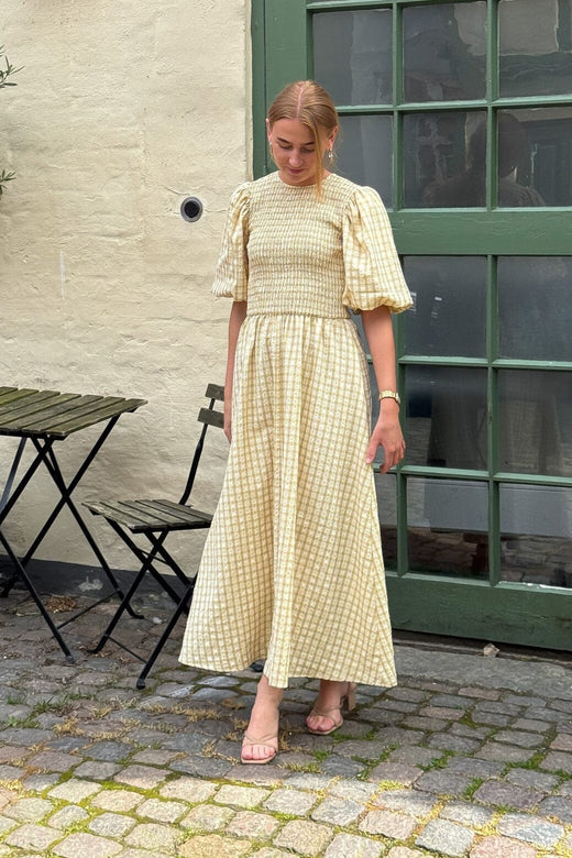 A-View - Tabita Dress AV5010 - 069 - Pale Yellow Kjoler 