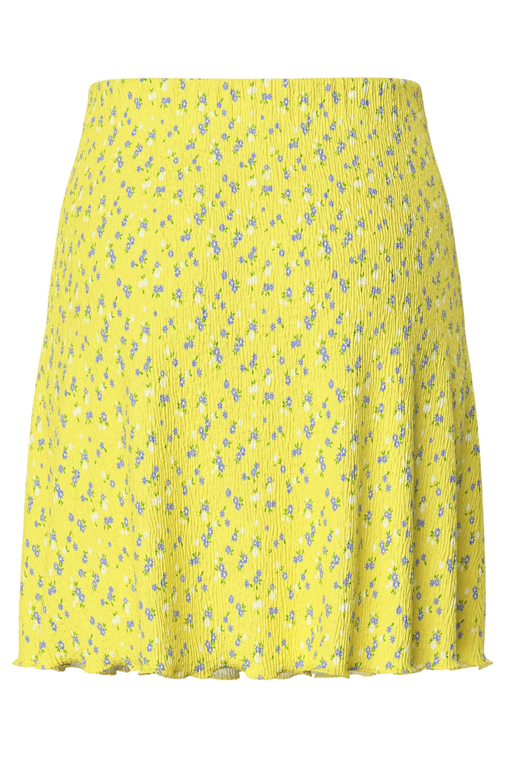 Pieces - Pcflora Short Skirt - 4699153 Pale Banana Small Flower