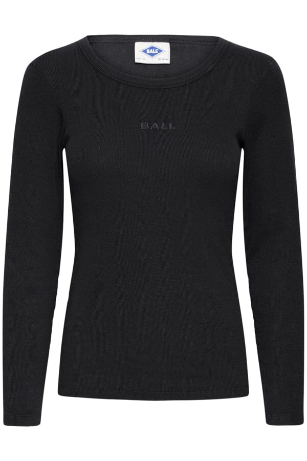 Ball - Baaltobelli Ls Tshirt 50405329 - 193911 - Black Bluser 