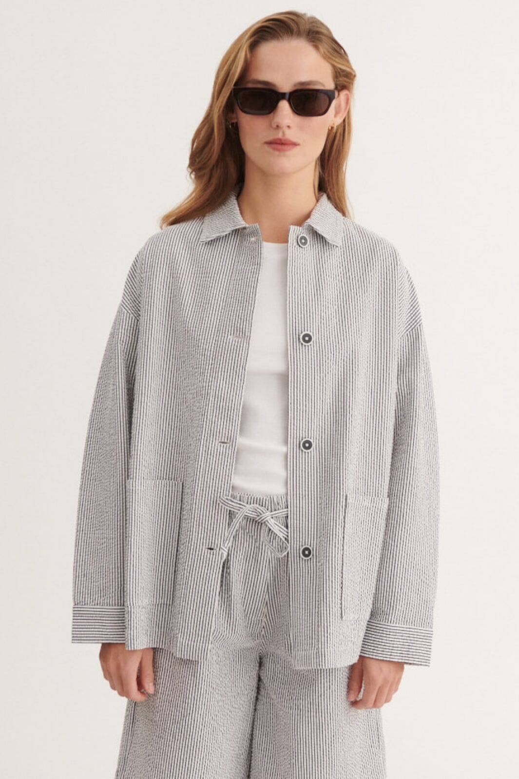 Basic Apparel - Asta Jacket BA570-01 - 690 - Bright White / Sky Captain