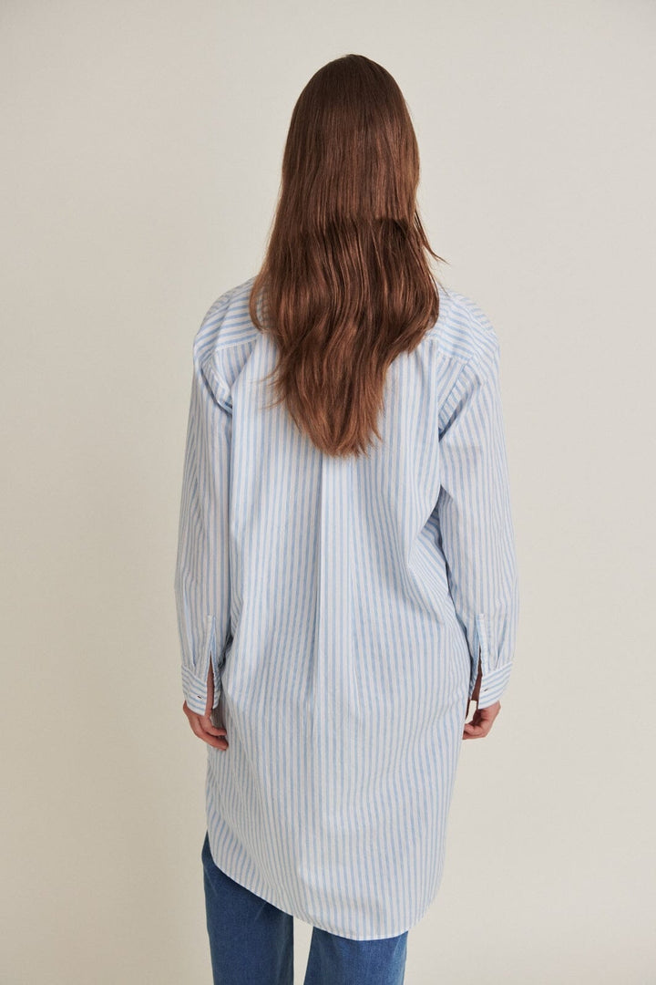 Basic Apparel - Aya Dress - 687 Birch / Alaskan Blue Kjoler 