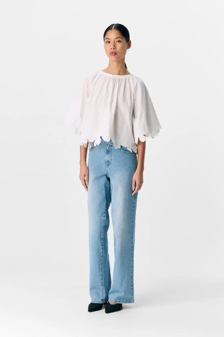 Object - Objkamma S/S Lo Top Ss Fair 25 - 4881815 Cloud Dancer