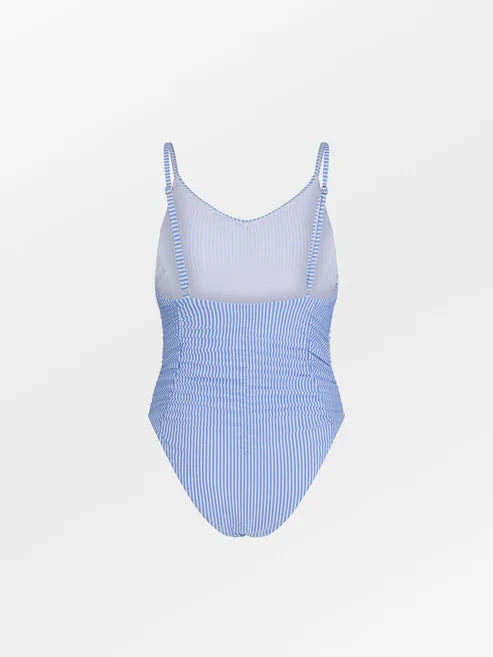 Beck Söndergaard - Striba Gathered Bea Swimsuit 1111700027 - 1187 - Provence Blue Badedragter 