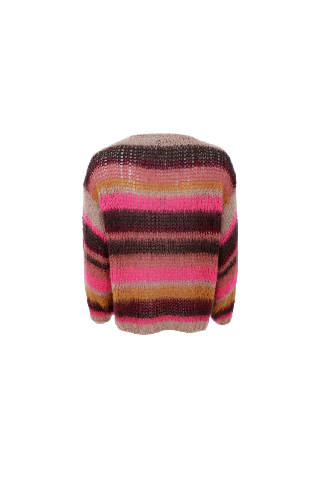 Black Colour - Bcadria Multi Striped Jumper 1223 - Berry