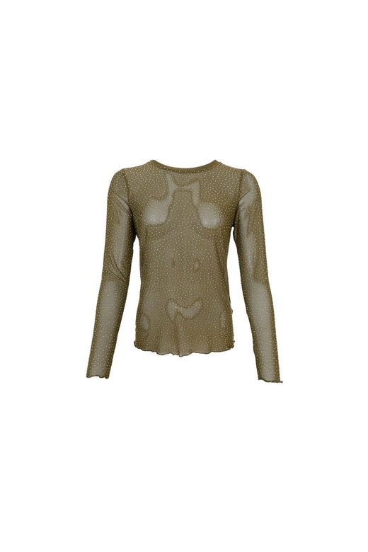Black Colour - Bcalexis Blouse W/Stones 40746 - Shirts,Mesh & Basic Blouses - Hunter Green