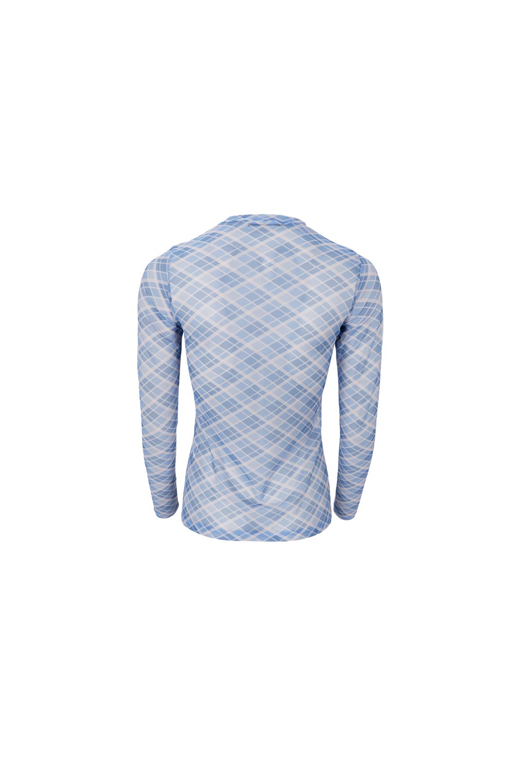 Black Colour - Bcanne Mesh Blouse 41138 - Shirts - Blue Check