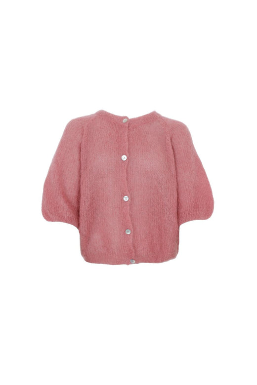 Black Colour - Bcbjoerk Patent Knit Cardigan 1251 - Warm Rose