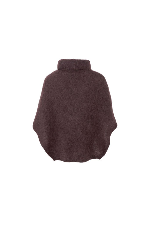 Black Colour - Bcbjoerk Roll Neck Poncho 1273 - Coffee