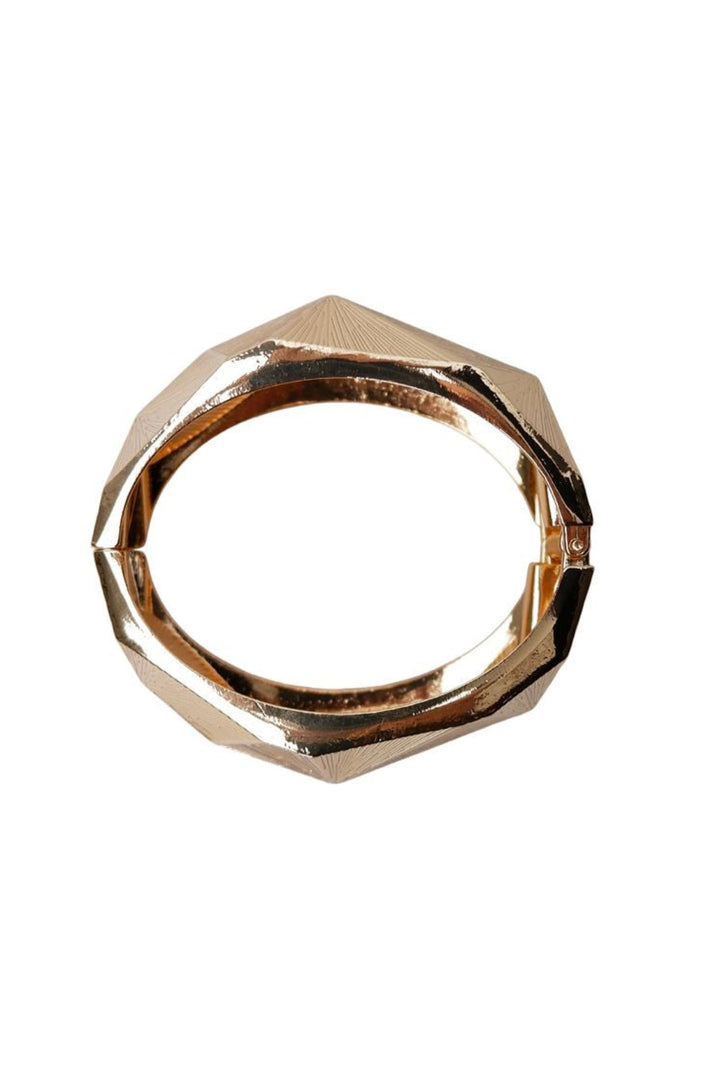 Black Colour - Bccone Bangle 4521 - Golden Coloured