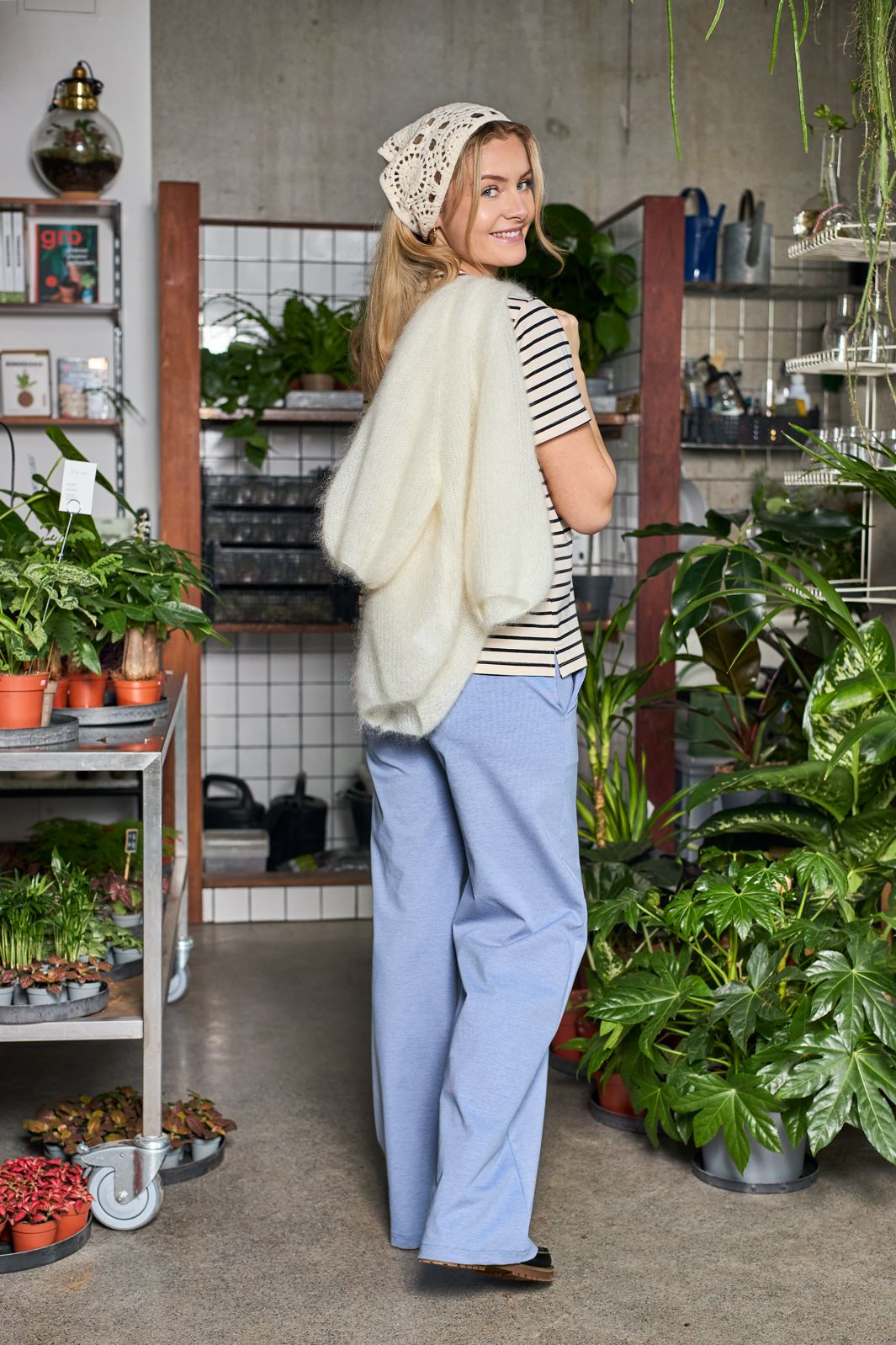 Black Colour - Bcdavis Casual Box Pant 41125 - Lt. Blue