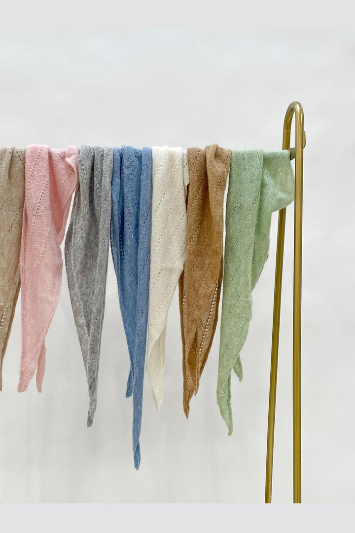 Black Colour - Bcdell Knitted Mini Scarf 208327 - Natural