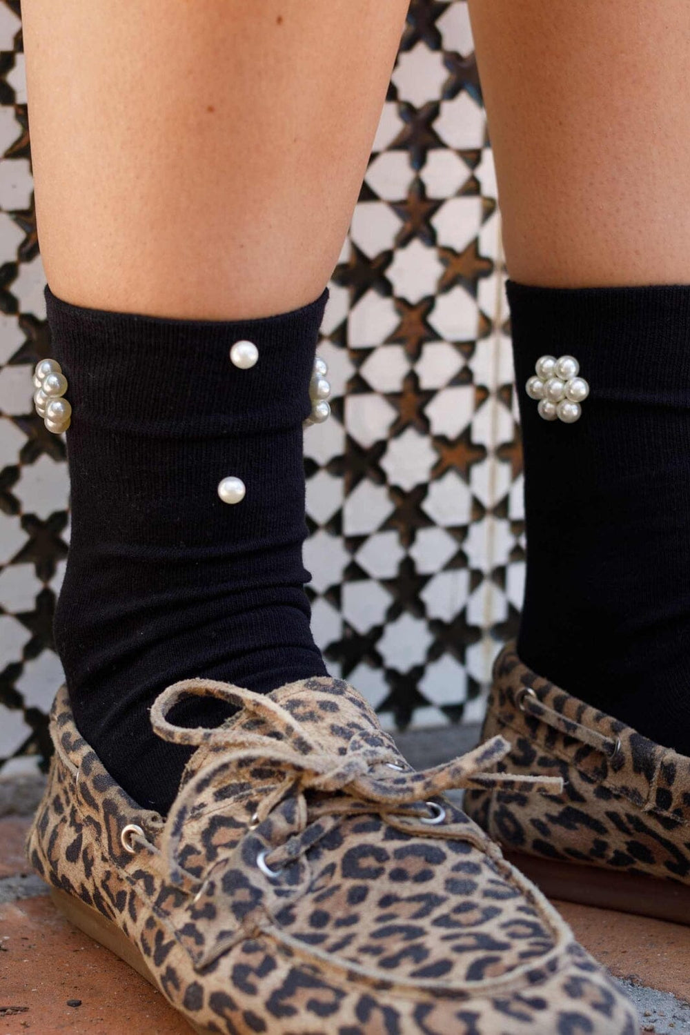 Black Colour - Bcdiva Pearl Sock 4355 - Black