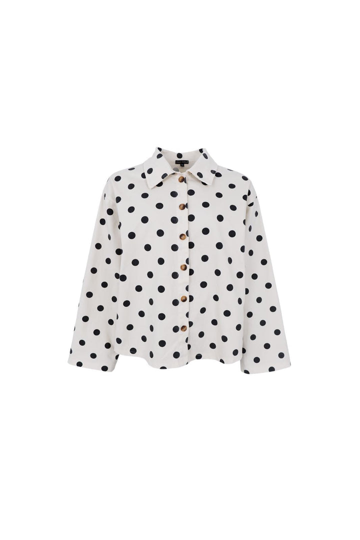 Black Colour - Bcellie Shirt Jacket 41101 - White Dot