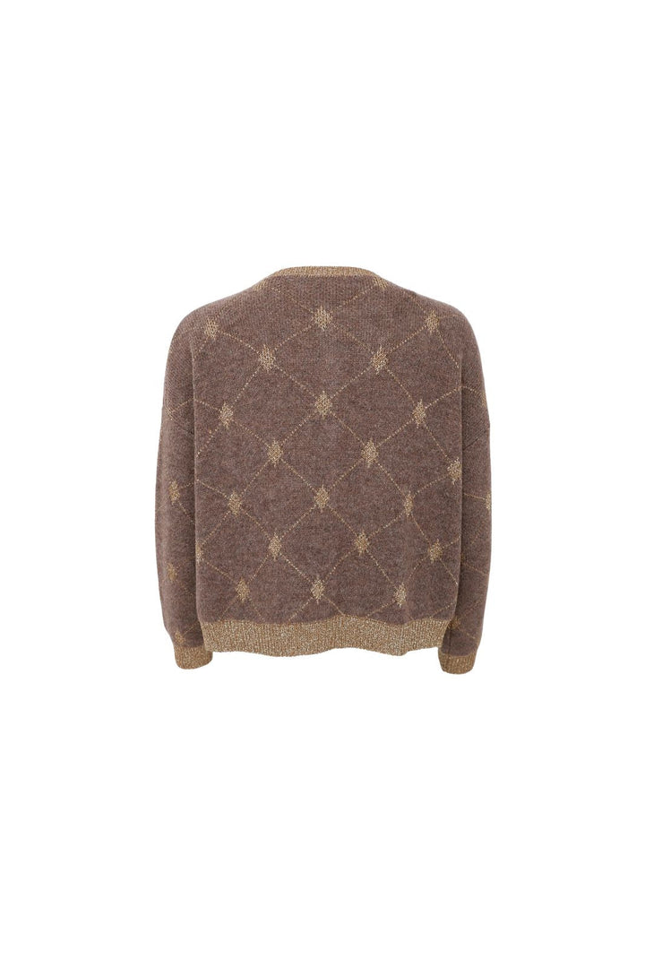 Black Colour - Bcelva Knit Cardigan 1228 - Taupe