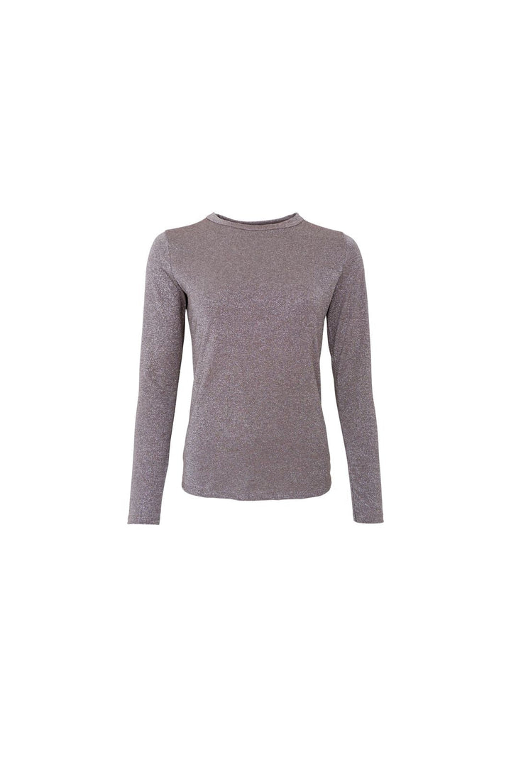 Black Colour - Bcfaye Lurex Blouse 3739 - Shirts - Hunter Green