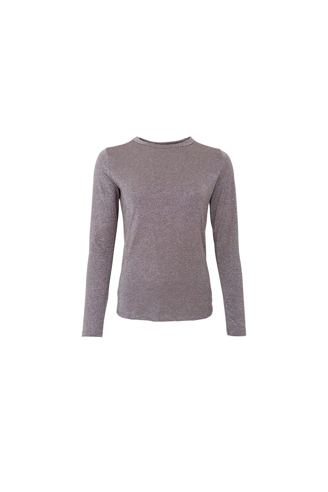 Black Colour - Bcfaye Lurex Blouse 3739 - Shirts - Taupe