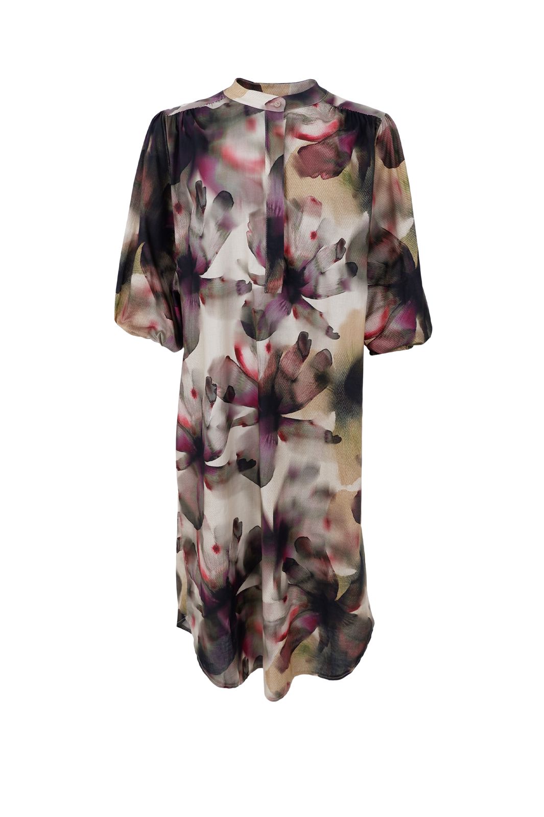 Black Colour - Bcfilora Dress 40904 - Plum Flower