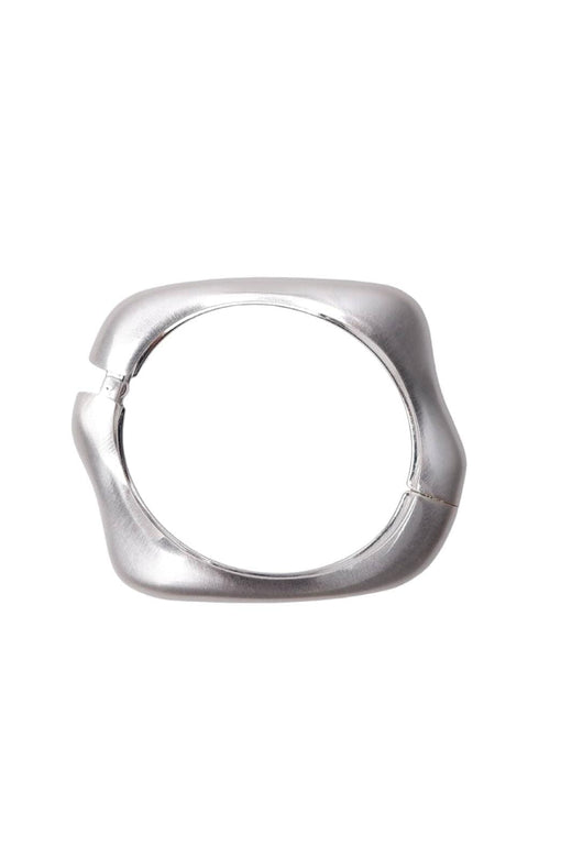 Black Colour - Bcflow Matt Bangle 4524 - Matt Silver Coloured Armbånd 