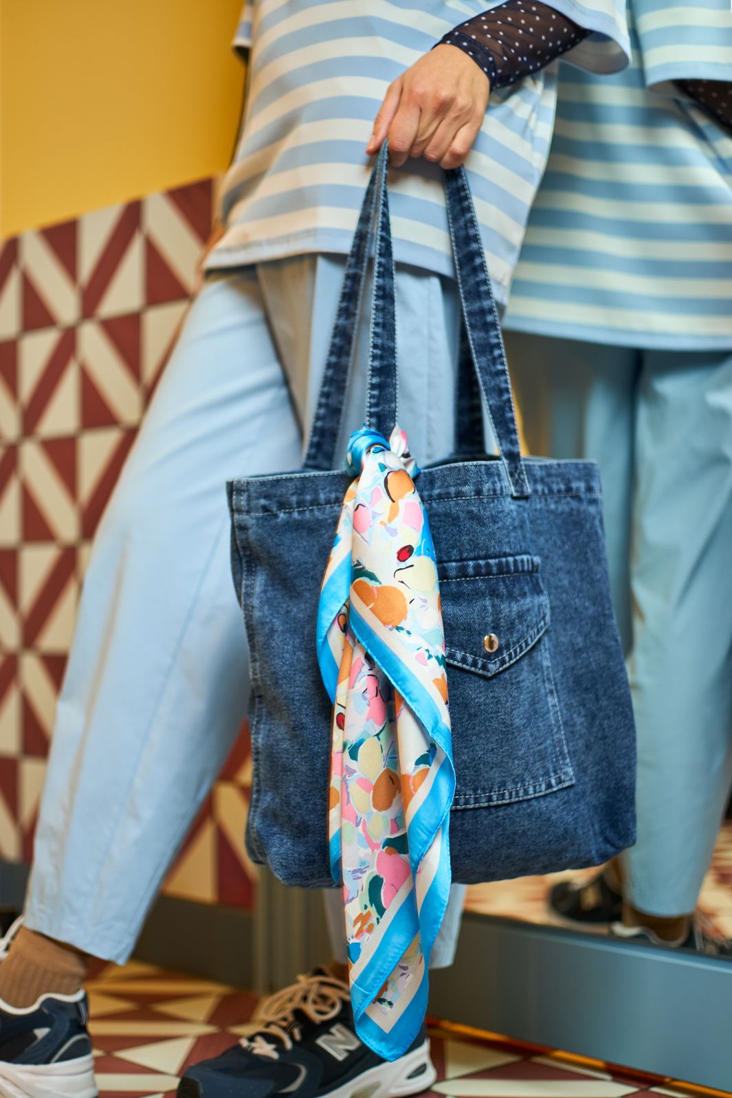 Black Colour - Bchalle Denim Bag 9378 - Dk. Denim Single Pocket