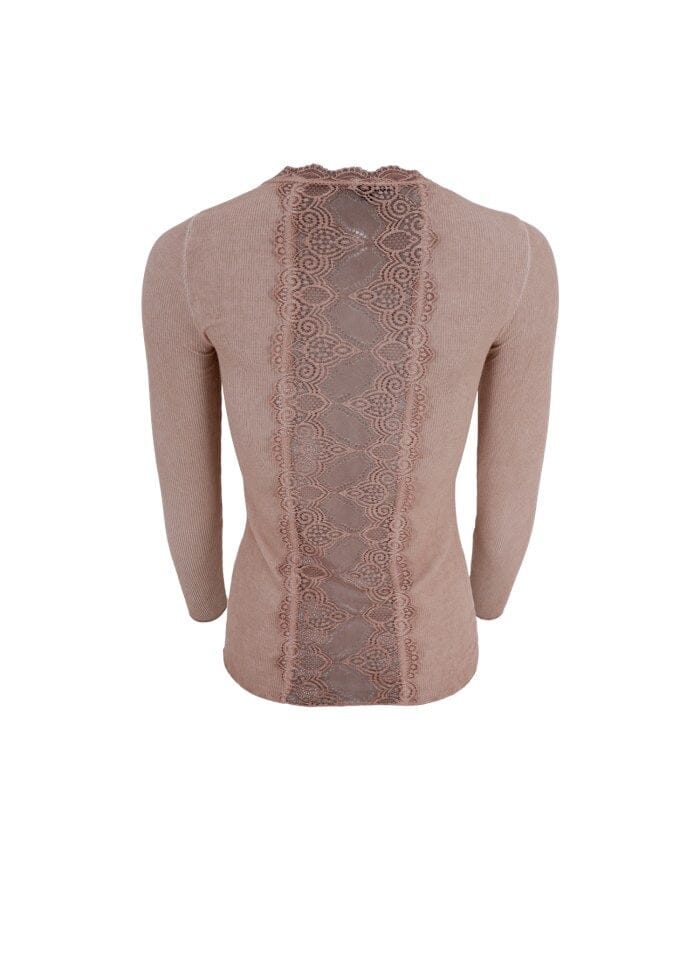 Black Colour - Bcivy Rib L/S Blouse - Rose Bluser 
