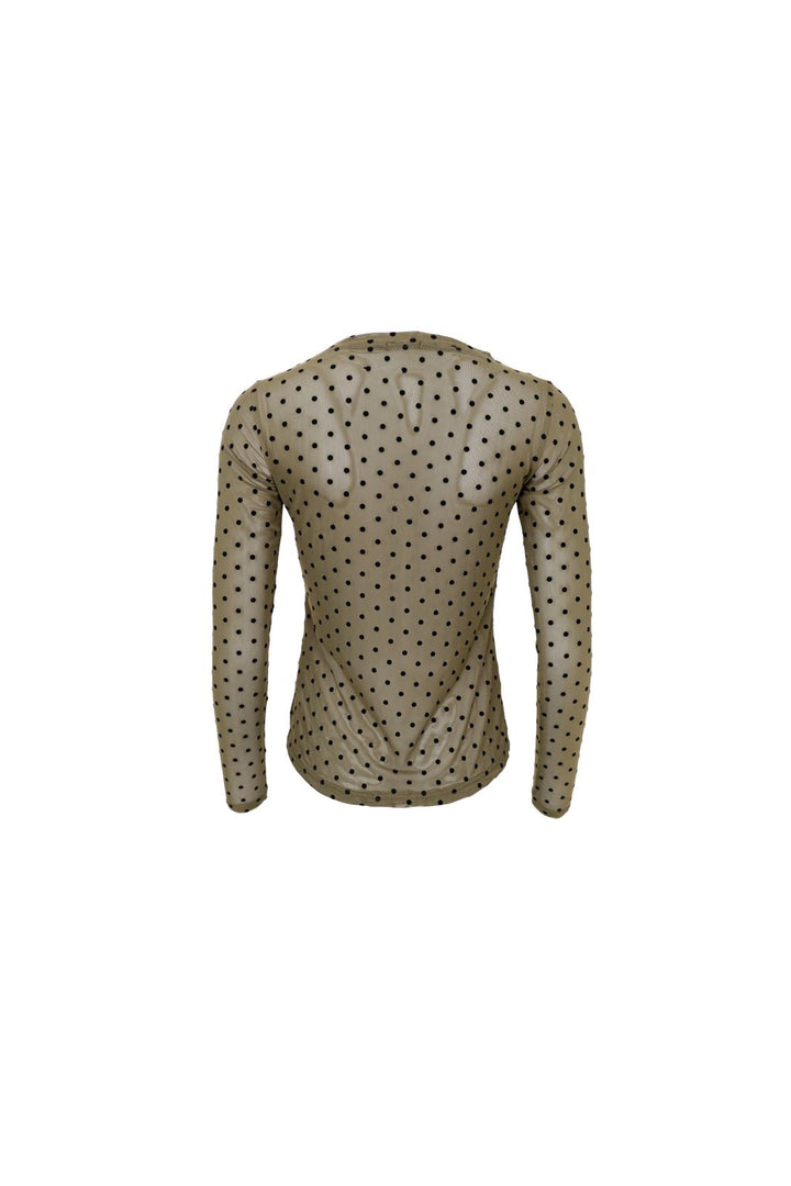 Black Colour - Bcjennie Dotted Mesh Blouse 40611 - Shirts - Espresso