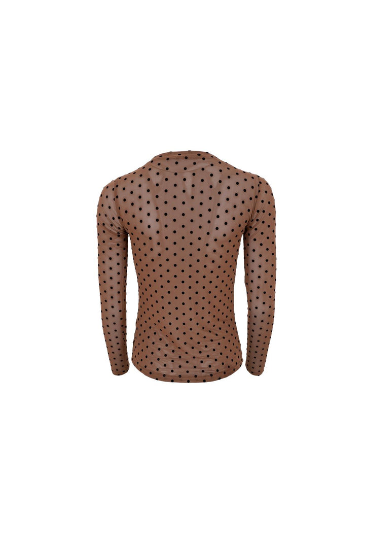 Black Colour - Bcjennie Dotted Mesh Blouse 40611 - Shirts - Nougat